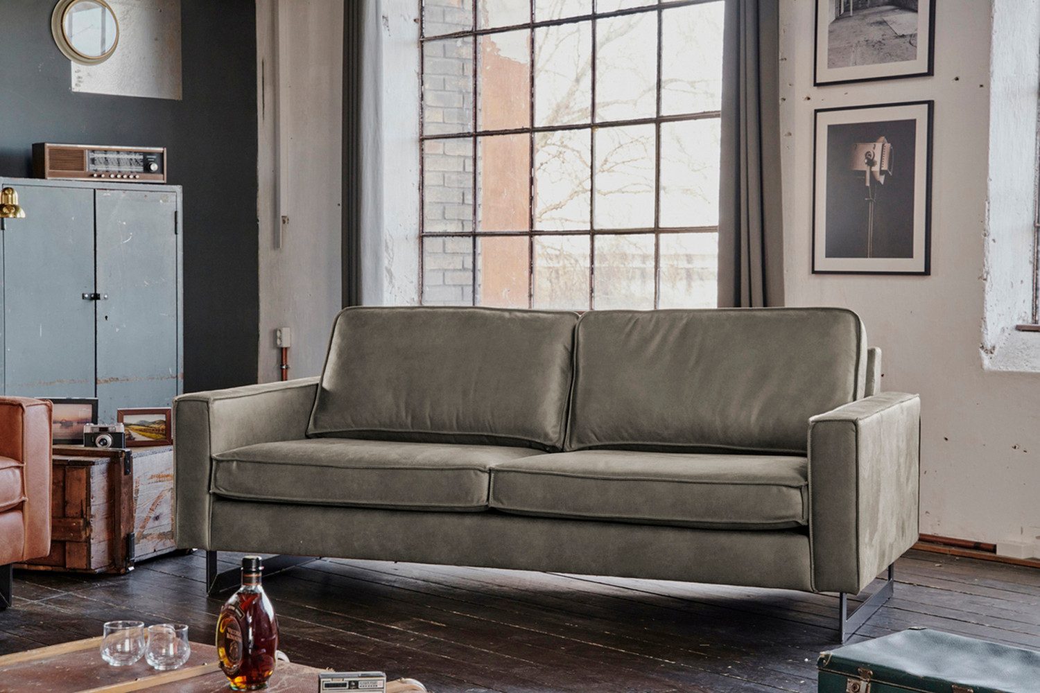 KAWOLA Sofa VILNIUS, Couch Kunstleder mit günstig online kaufen
