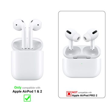 Cadorabo Kopfhörer-Schutzhülle Apple AirPod 1 & 2 Apple AirPod 1 & 2, AirPod Hülle - Kopfhörer Schutzhülle - TPU Silikon Case Cover