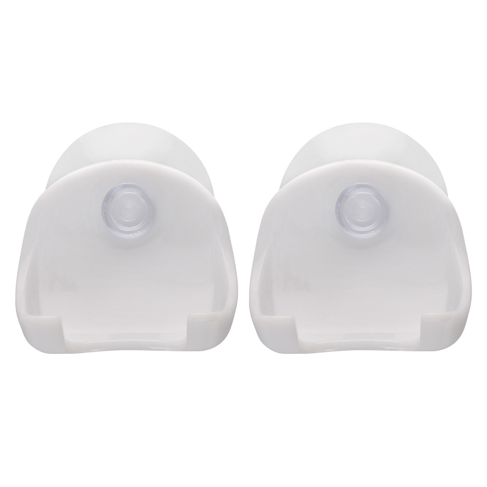 kwmobile Rasier-Set 2x Saugnapf Halterung für Rasierer, 2-tlg., für Glas und Fliesen - Nassrasierer Saugnapf Halter Set - Wand Haken