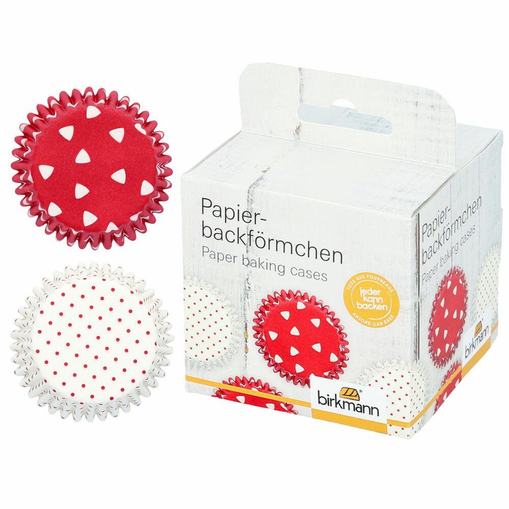 Birkmann Muffinform Ø Papierbackförmchen 7 Rot cm