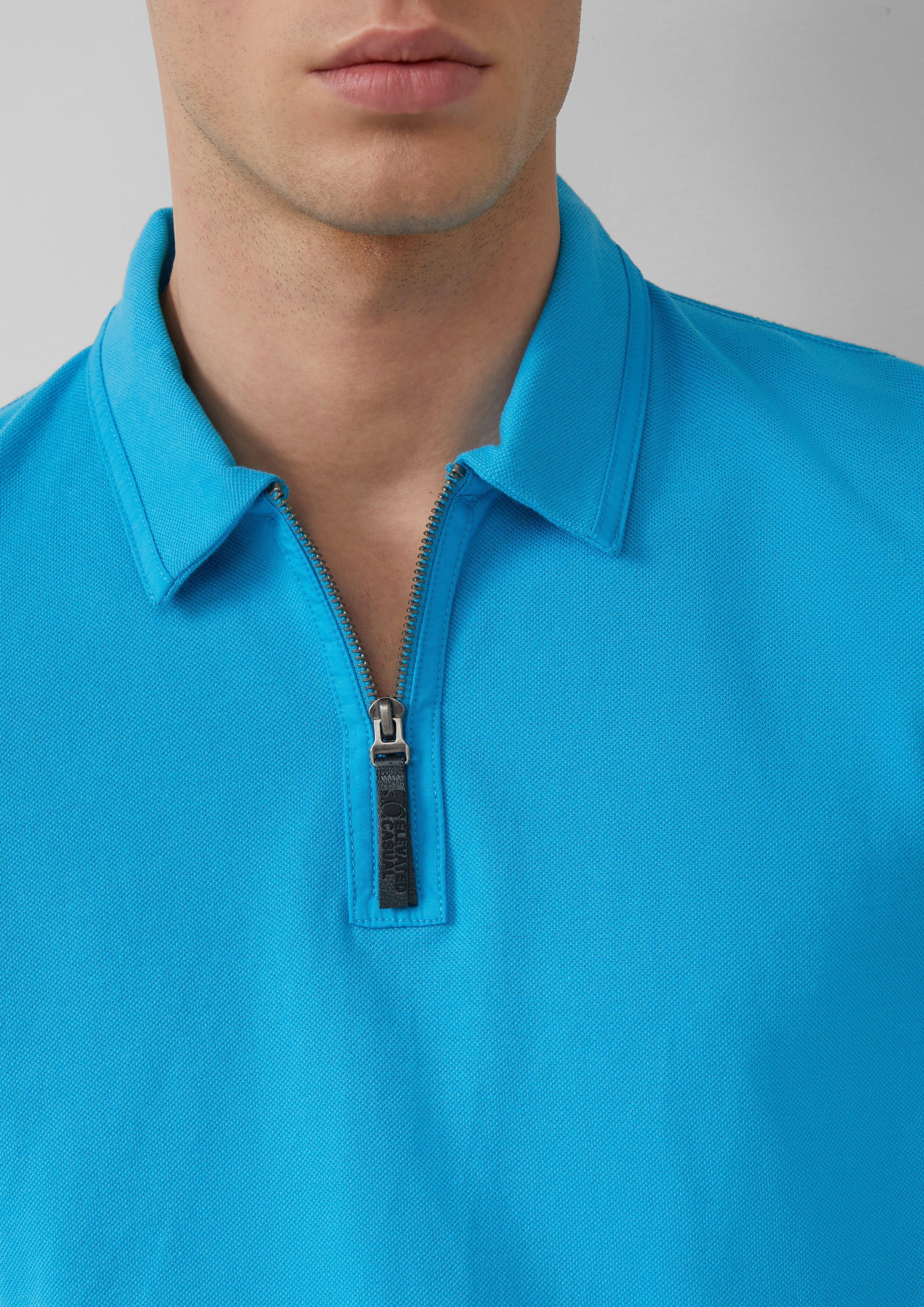s.Oliver Kurzarmshirt Poloshirt mit Reißverschluss und günstig online kaufen