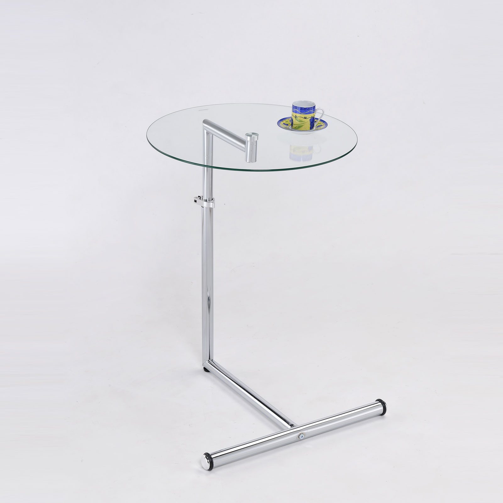 Möbel Akut Beistelltisch Beistelltisch Betty Glas Metall verchromt höhenver günstig online kaufen