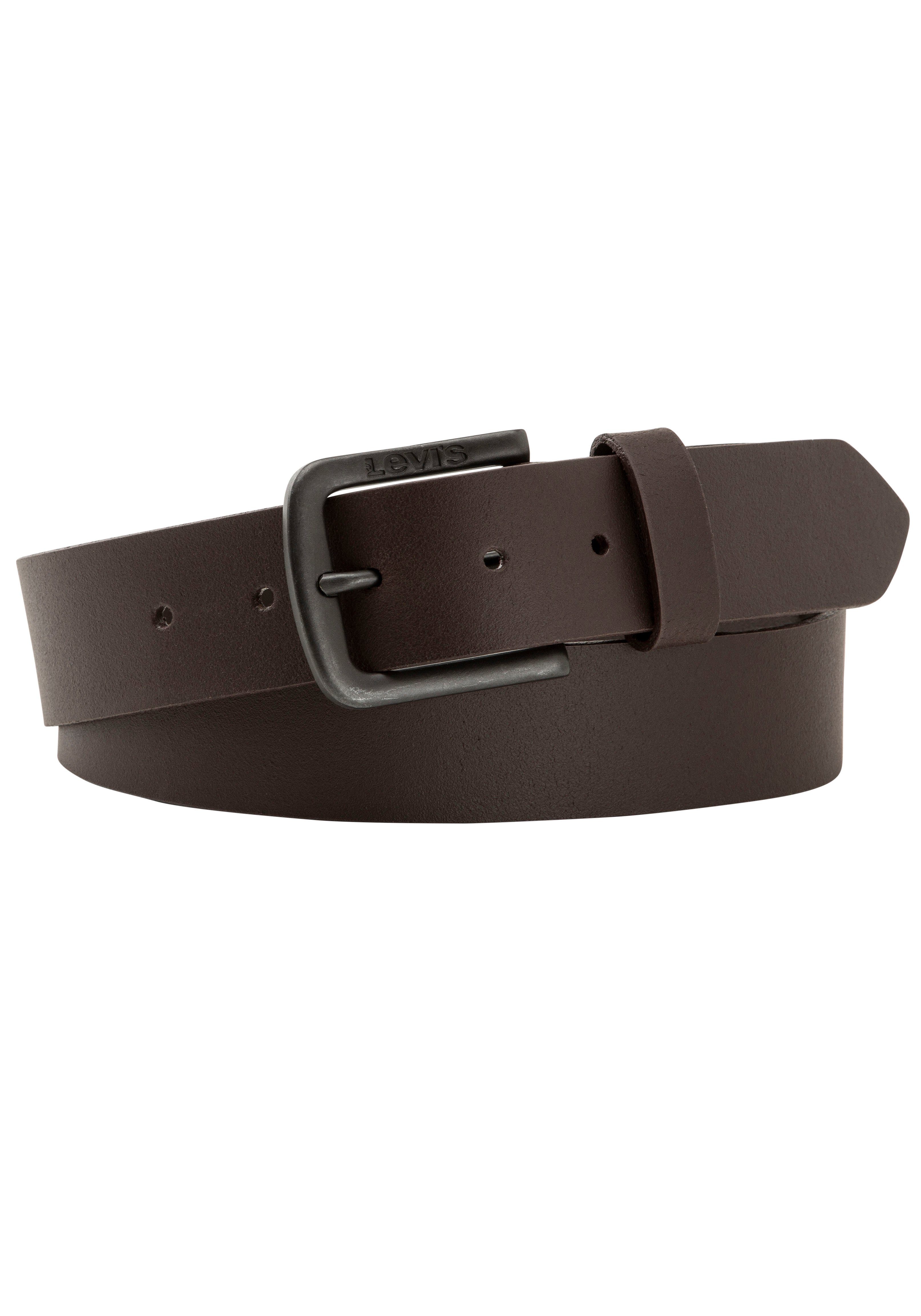 METAL POINT Ledergürtel SEINE METAL BELT dunkelbraun GÜRTEL ADLER Levi's®