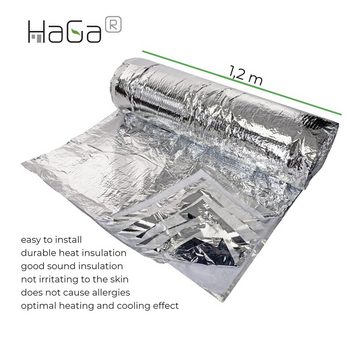 HaGa Dämmunterlage HaGa® Thermofolie Dachisolierfolie 1,2m x 12,5m 7 Schichten