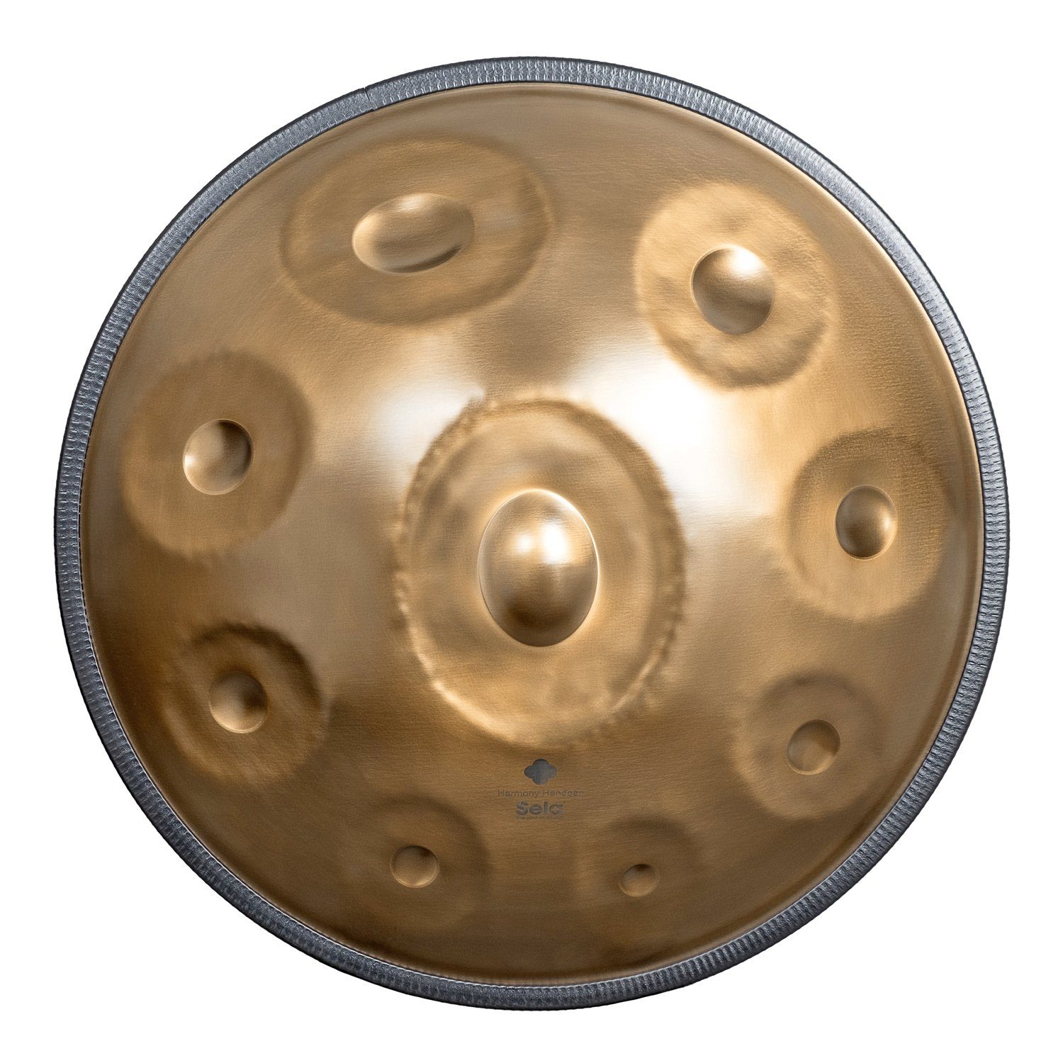 Sela Handpan Sela SE 300 Harmony Handpan Bb2 Amara,Edelstahl, Inkl. Rucksacktasche