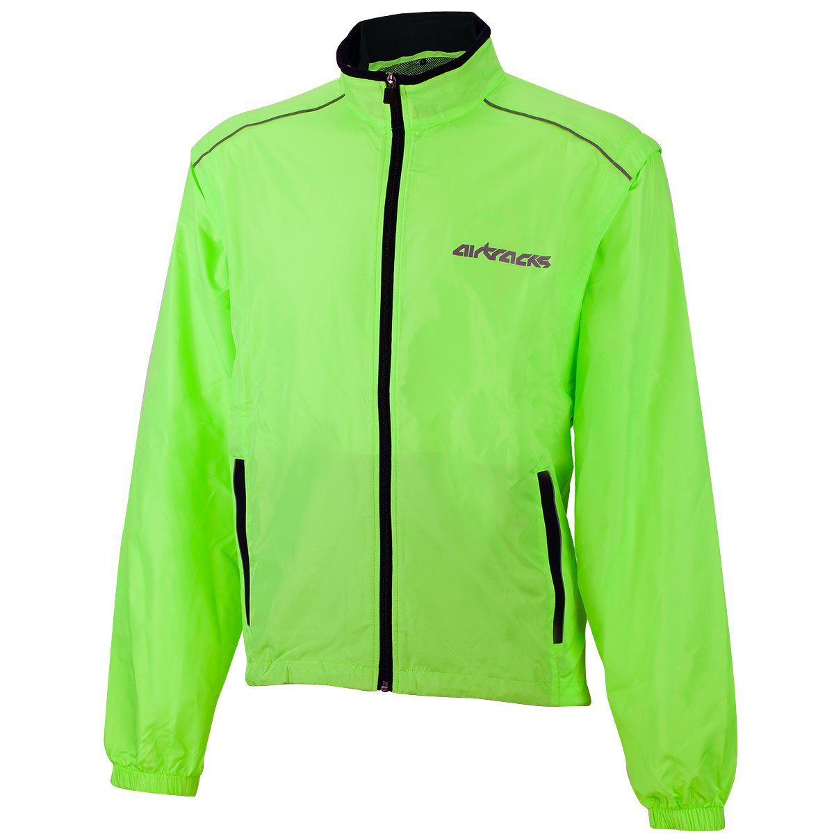 Airtracks Fahrradjacke Herren Fahrradjacke - Fahrradweste leichte Radjacke mit abnehmbaren Ärmel, » S M L XL XXL XXXL «