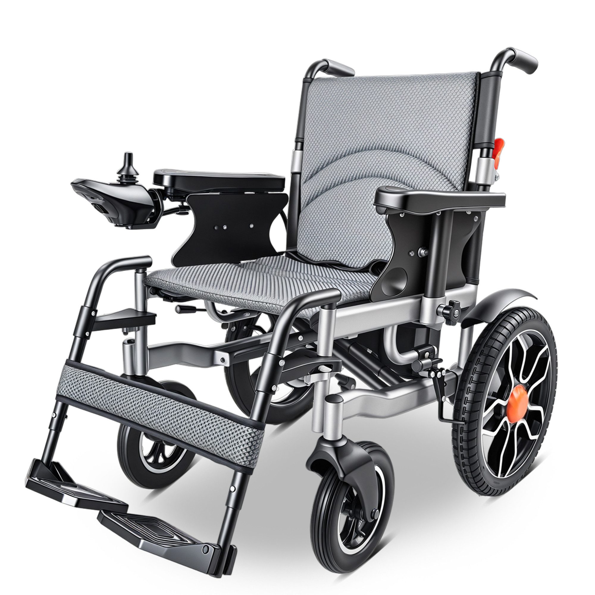 Vankel Elektrorollstuhl Elektrisch Faltbar Leicht bis 150KG, Faltbar, 25 km, seniorenmobil, 2x250W, 6,00 km/h E-Rollstuhl