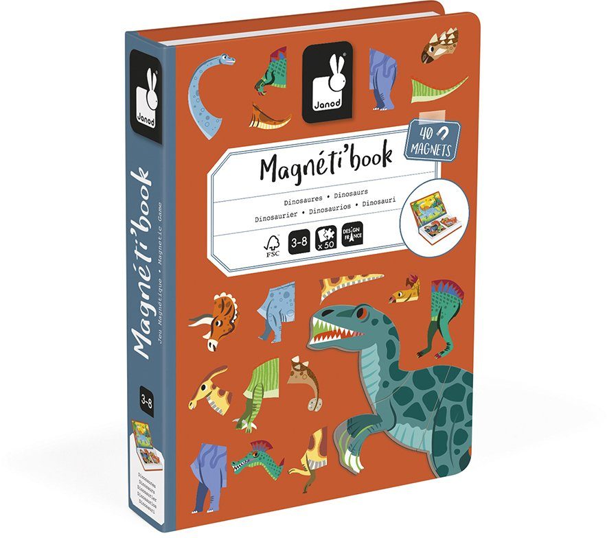 Dinosaurier Magnetbuch Lernspielzeug - Janod