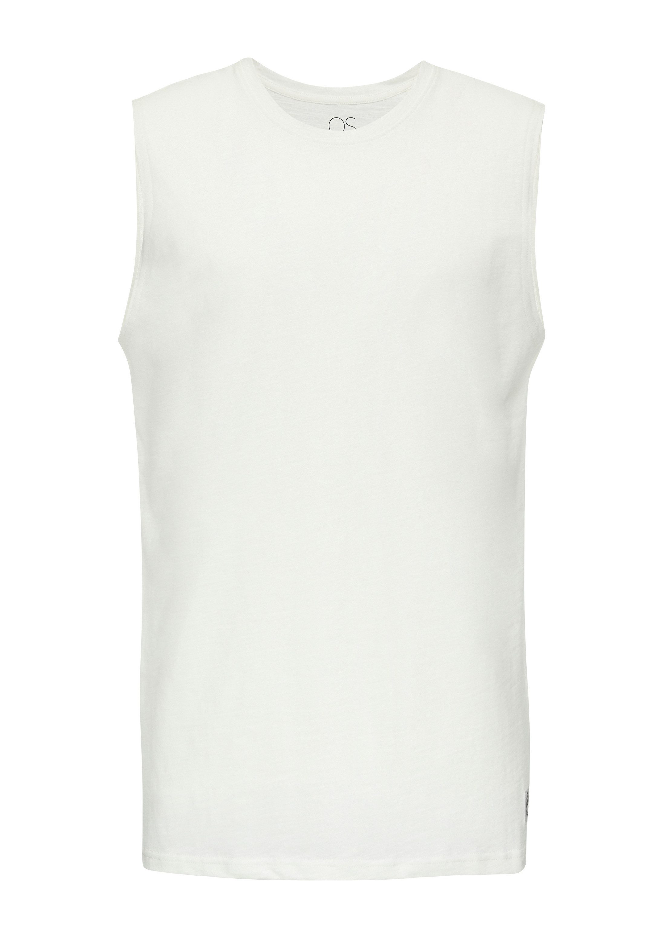 QS Muskelshirt T-Shirt Ärmelloses Shirt aus reiner Baumwolle