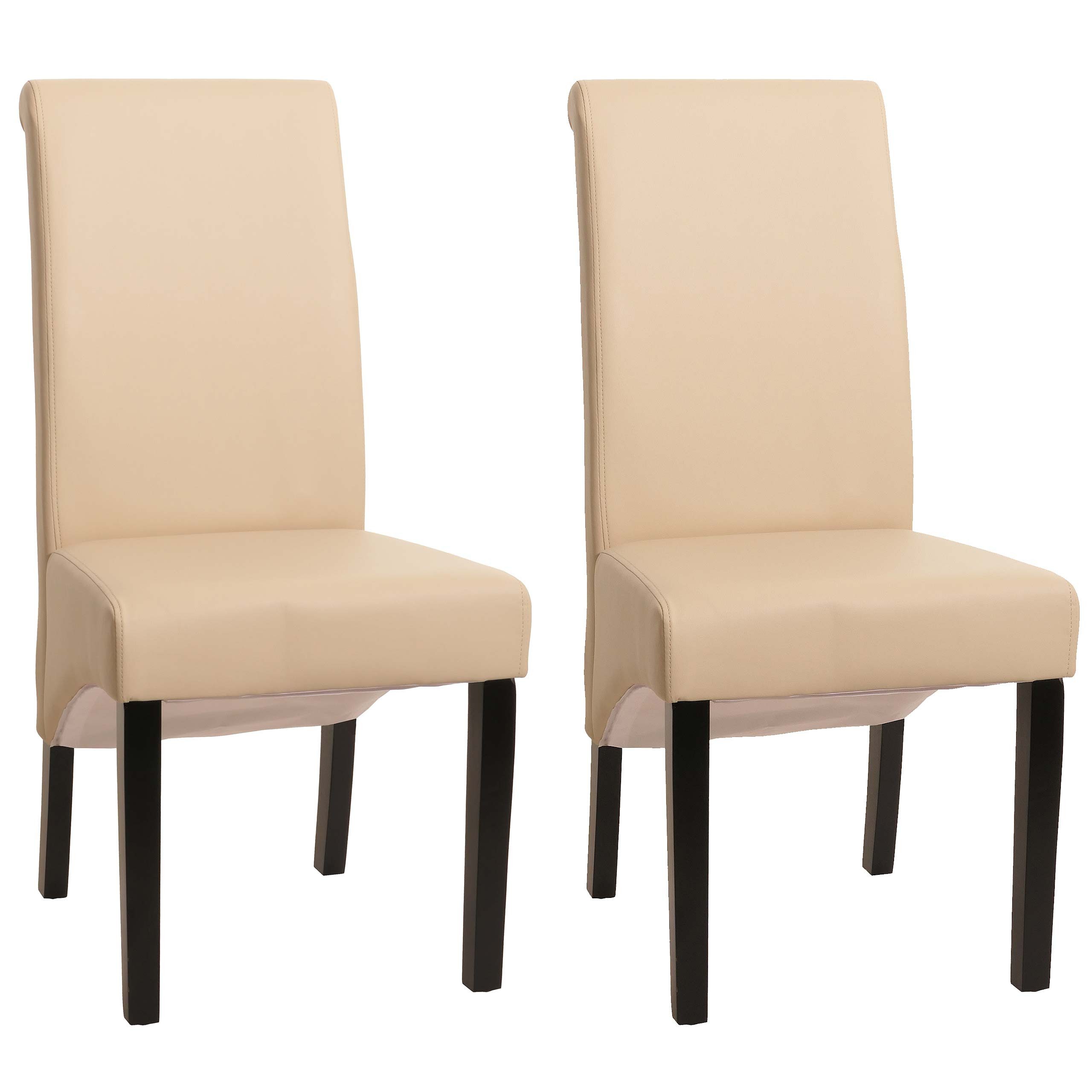 MCW Esszimmerstuhl Cesena-2 (Set, 2 St), 2er-Set, Abgerundete Ecken und Kanten, Bequeme Sitzpolsterung