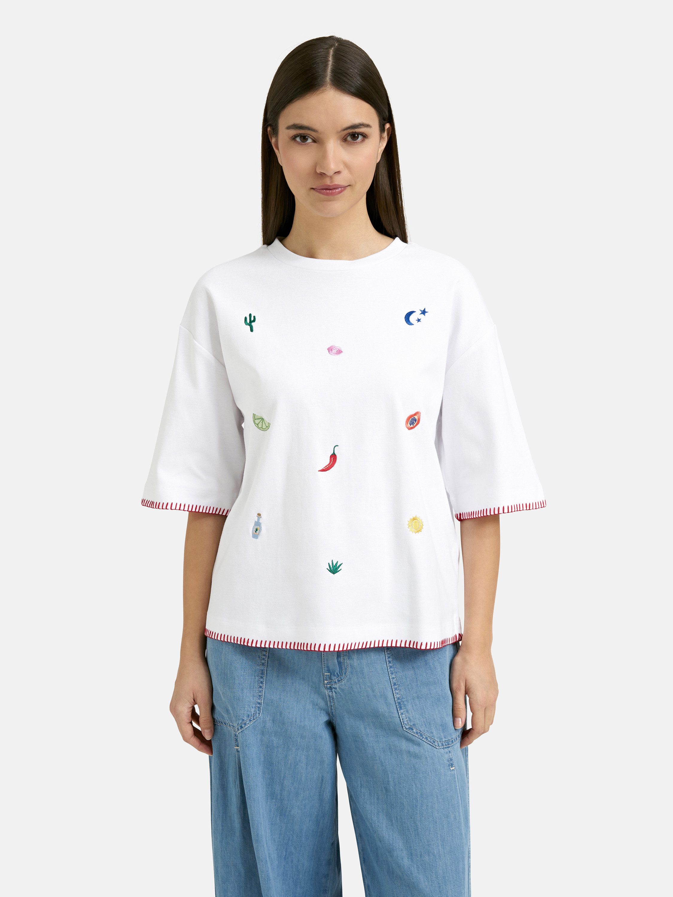 Smith & Soul Rundhalsshirt mit Stickerei