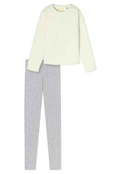 Schiesser Pyjama Nightwear (1 tlg) Schlafanzug - Kastig geschnittenes Langarmshirt