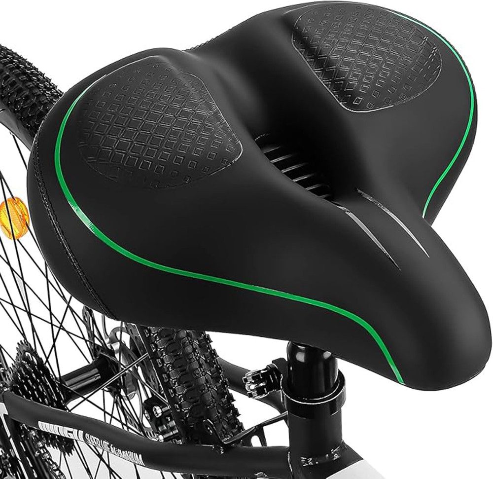 Fahrradsattel Breiter Fahrrad Sattel Atmungsaktiv Bequem Weich Für Damen Herren