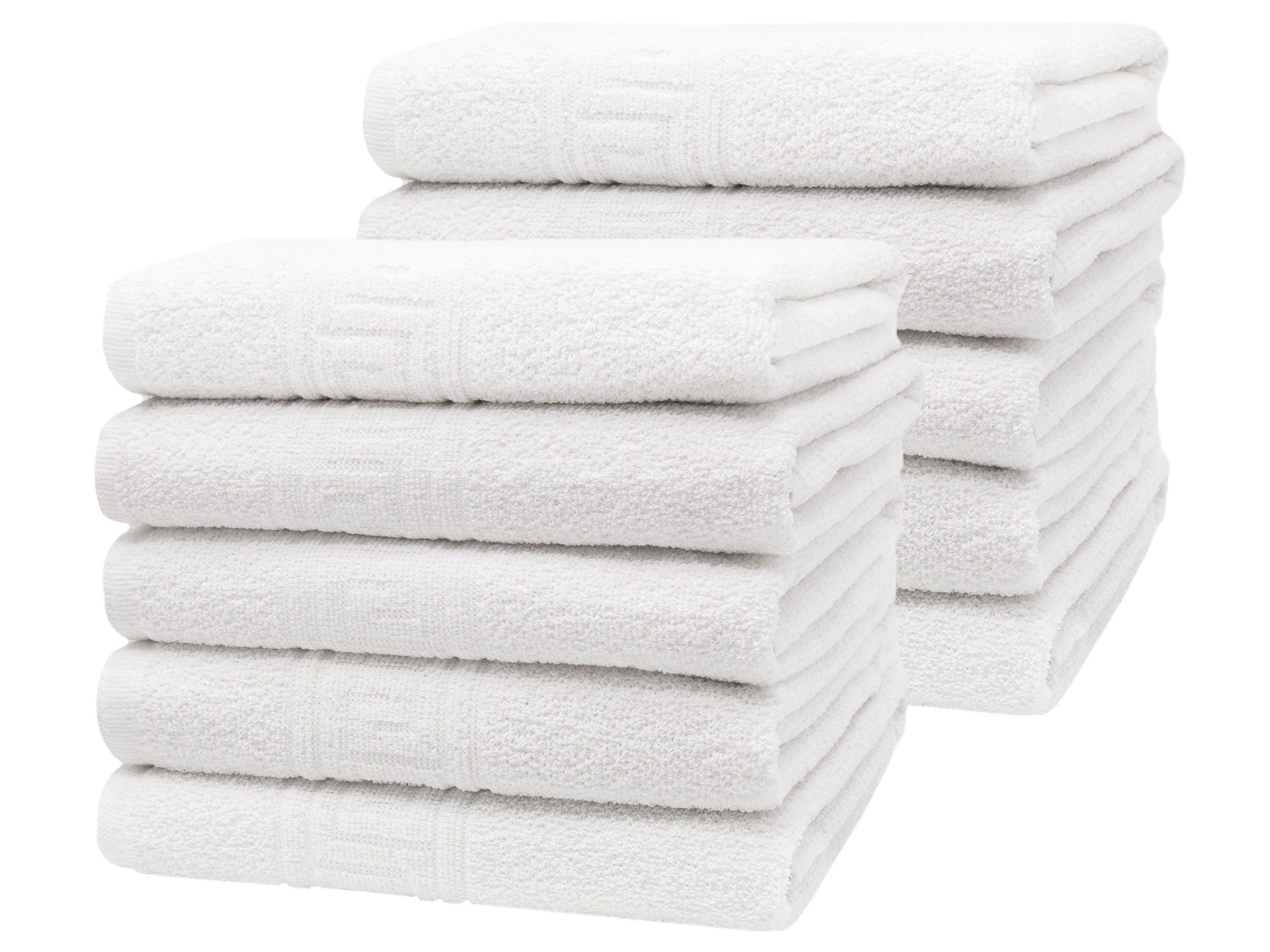 ZOLLNER Handtücher, Frottee (10-St), 50 x 100 cm, 70% Baumwolle, 30% Polyester, vom Hotelwäschespezialisten