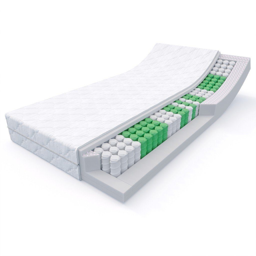 21 60°C cm), Germany, Taschenfederkernmatratze H5 (Kernhöhe cm bei / H2 Körperanpassung, optimale 19 waschbar in MEDIC e.K., H3 Made / / H5-XL, H4 ca. / hoch, MSS