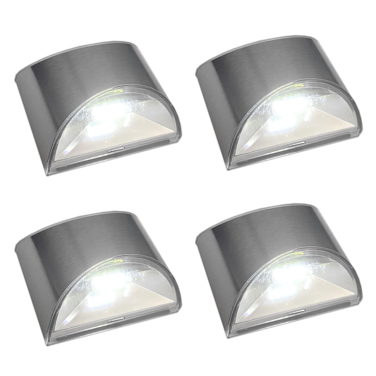 HAC24 LED Wandleuchte 4x Solar Wandlaterne günstig online kaufen