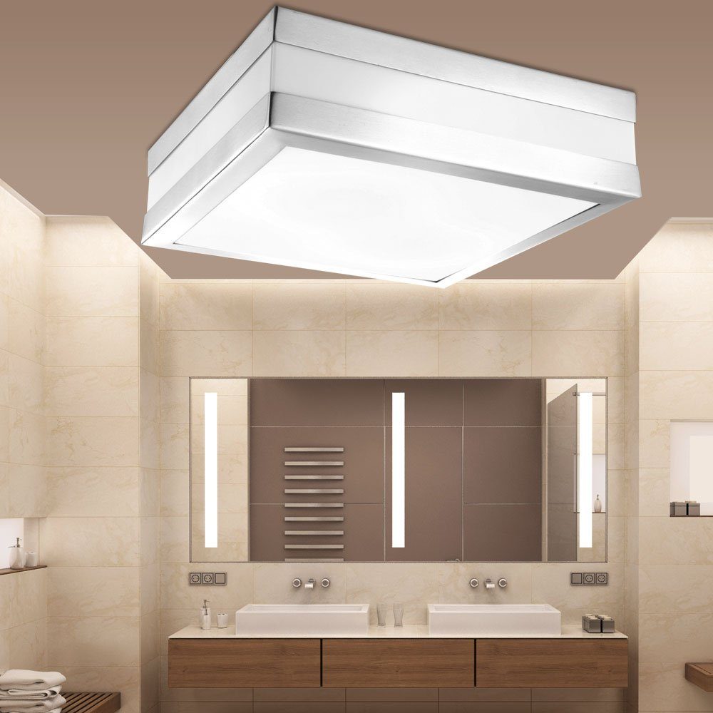 etc-shop Außen-Deckenleuchte, RGB LED Decken Lampe Außen Leuchte dimmbar Badezimmer-