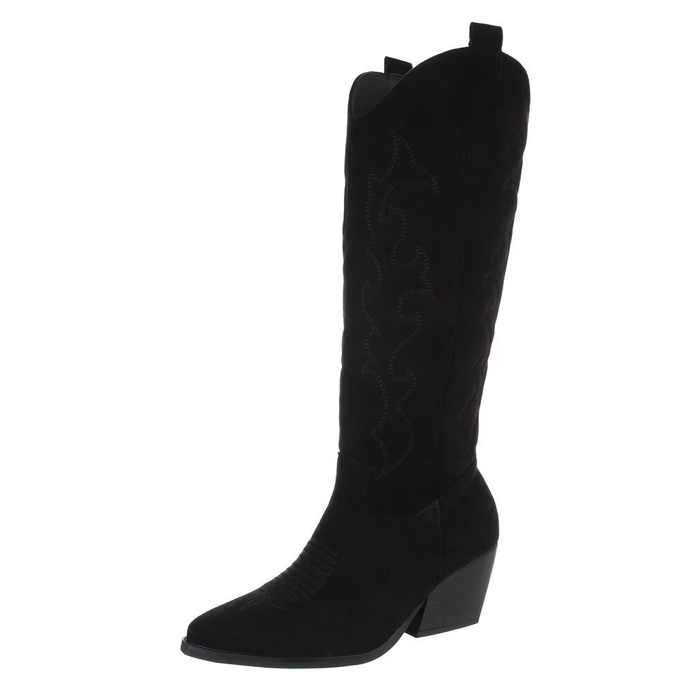 Ital-Design Elegante Cowboy-Stiefel mit Verzierungen für günstig online kaufen