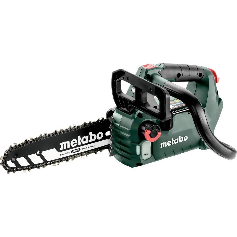 metabo Akku-Kettensäge Akku Akku-Kettensäge ohne Akku, ohne Ladegerät Schwertlänge 250 mm, ohne Akku, ohne Ladegerät