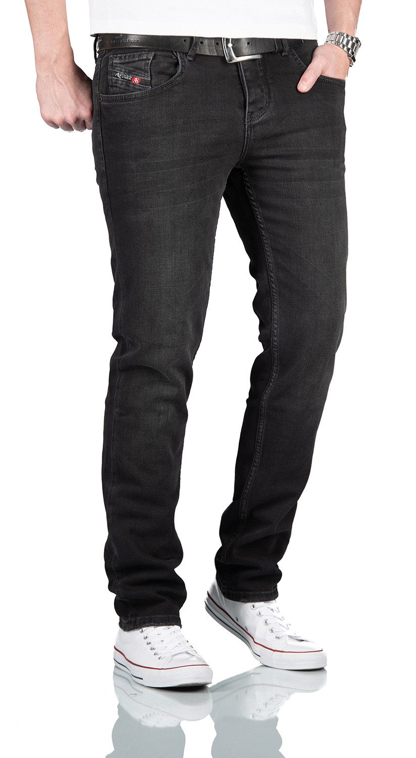 Alessandro Salvarini Straight-Jeans A. Salvarini Herren Jeans Hose mit Knop günstig online kaufen