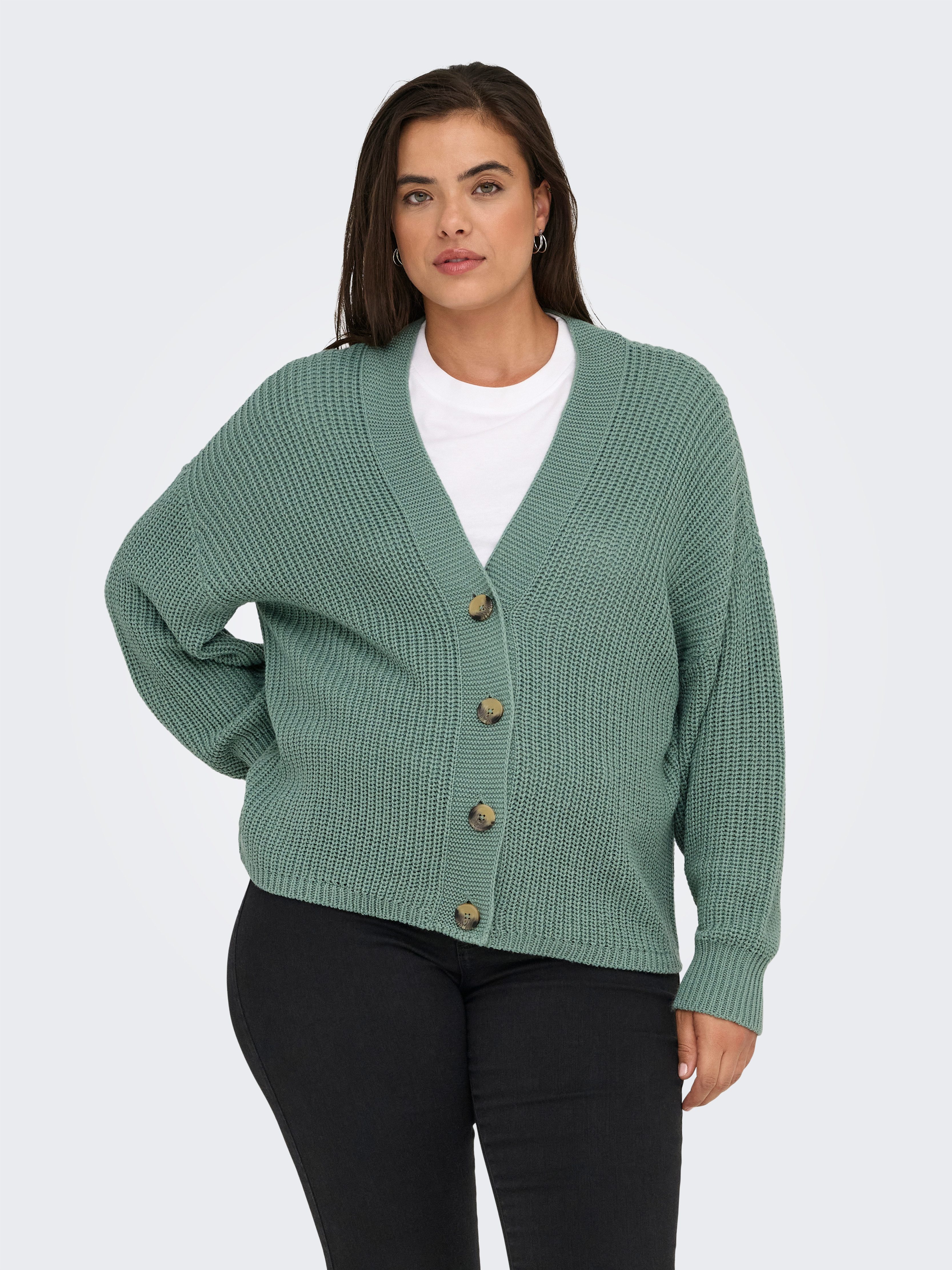 ONLY CARMAKOMA Strickjacke CARCAROL NICE L/S günstig online kaufen
