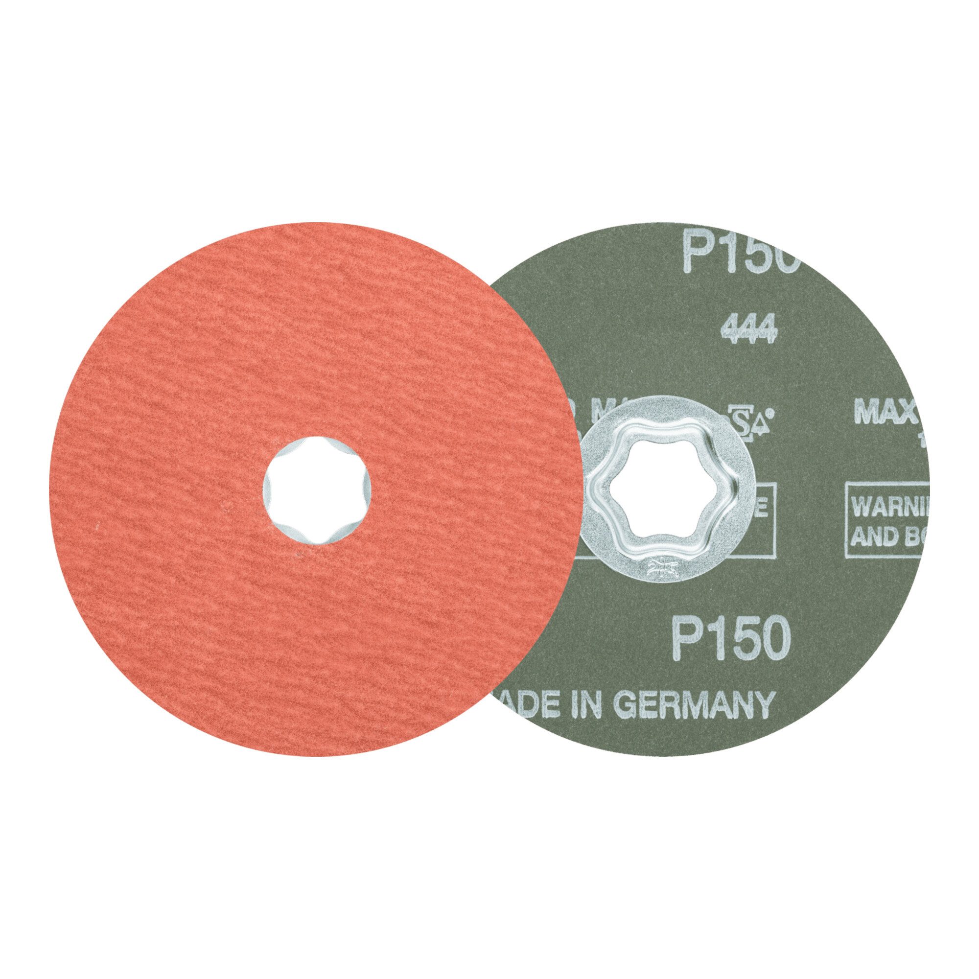 Pferd Schleifscheibe PFERD TOOLS COMBICLICK Korund Fiberscheibe Ø 115 mm A-COOL150 für Edel