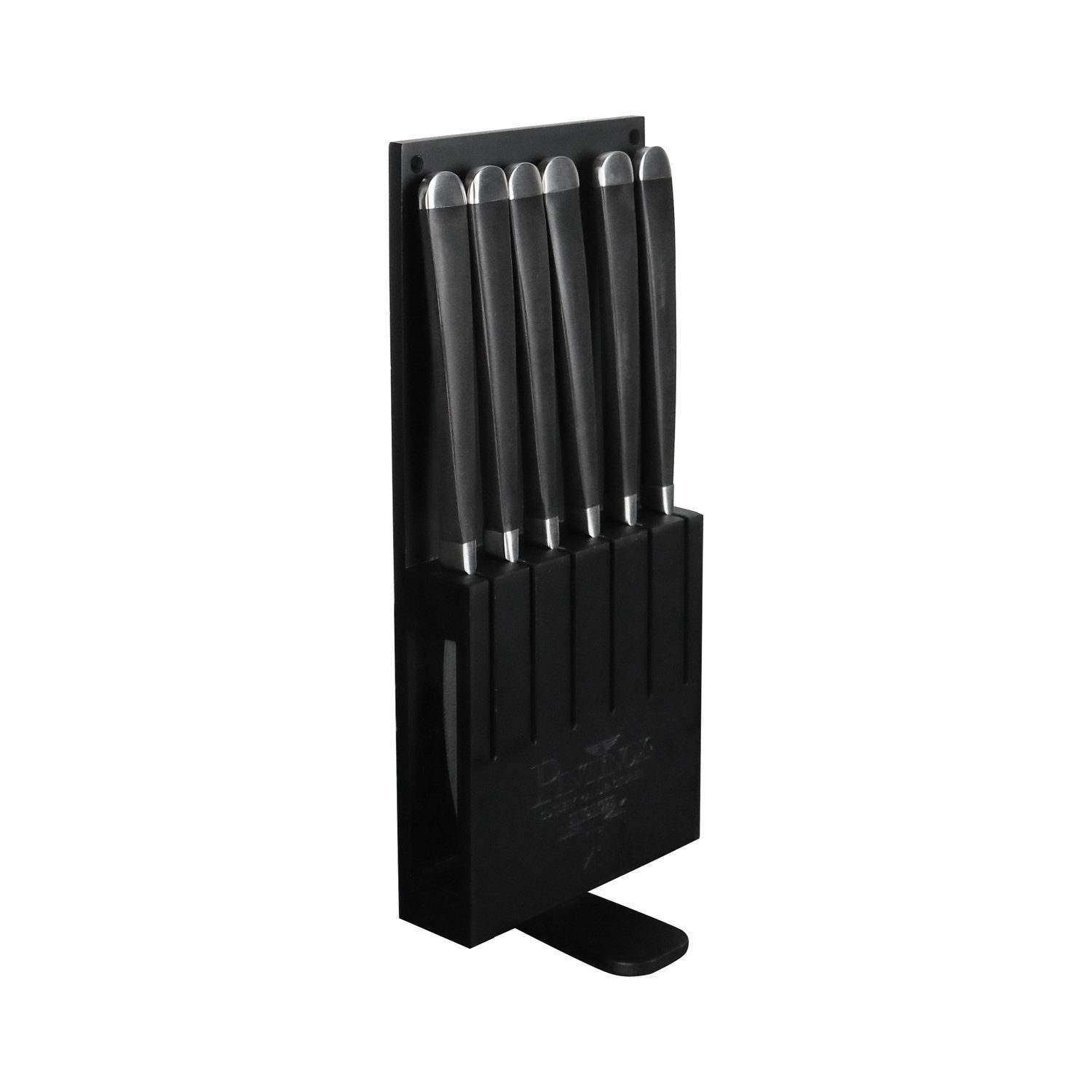PINTINOX Steakmesser AUDREY mit Sägeschliff, im 6er Klarsichtkarton (6 Stück), designt von dem Künstler Marcell Ziliani