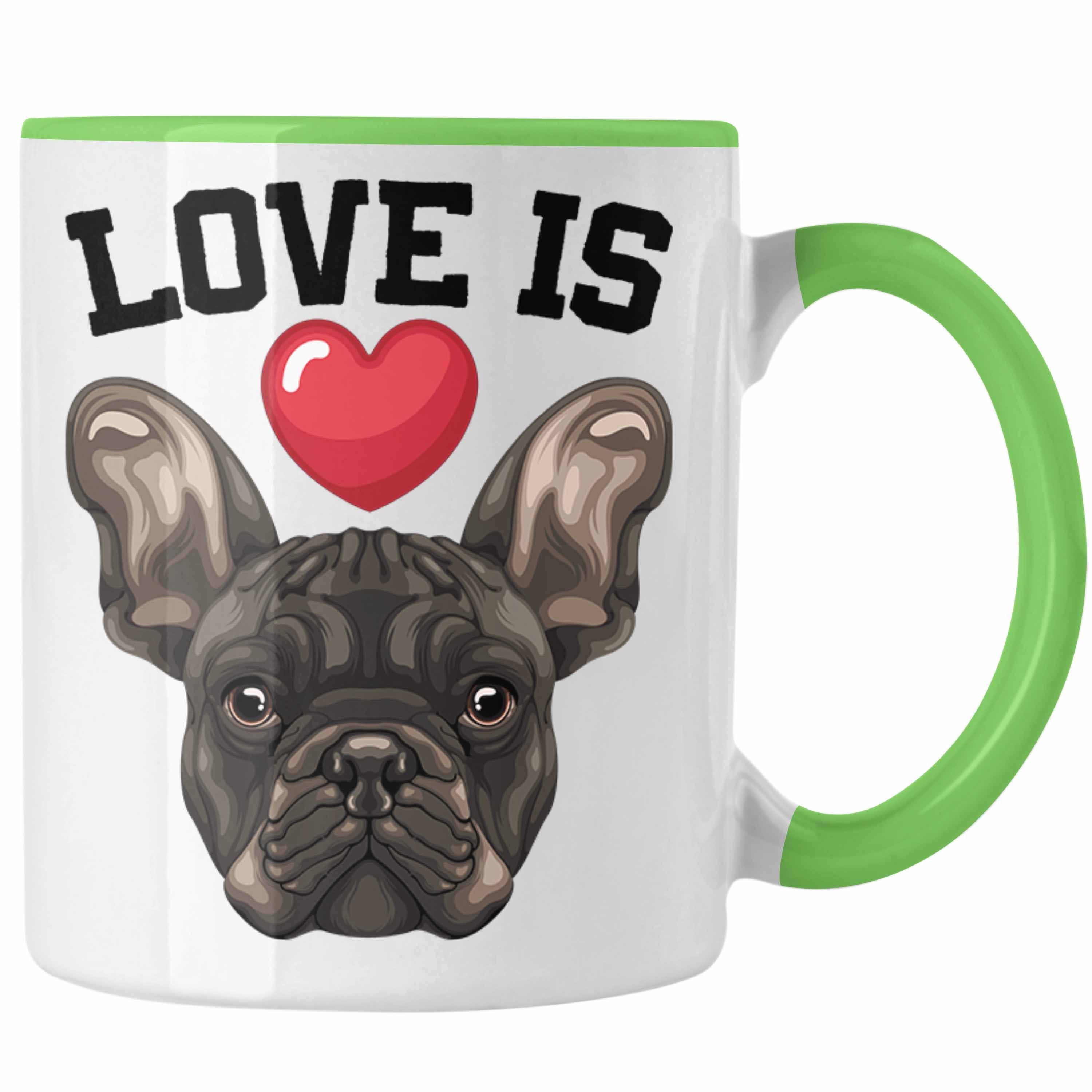 Trendation Tasse Boxer Hunde Tasse Geschenk Hundebesitzerin Boxer Frauchen Herrchen Ges Grün