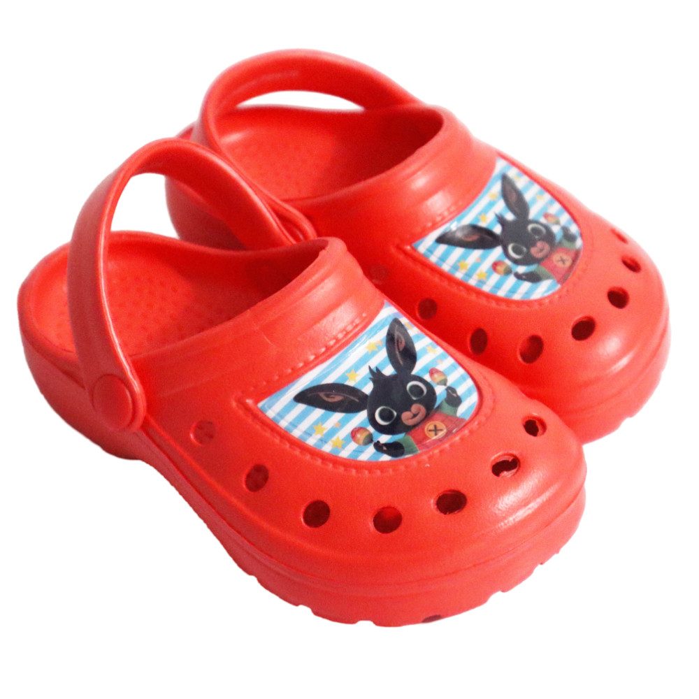 Bing Bing Jungen Kinder Clogs Badeschuhe Latschen Hausschuhe Rot Clog