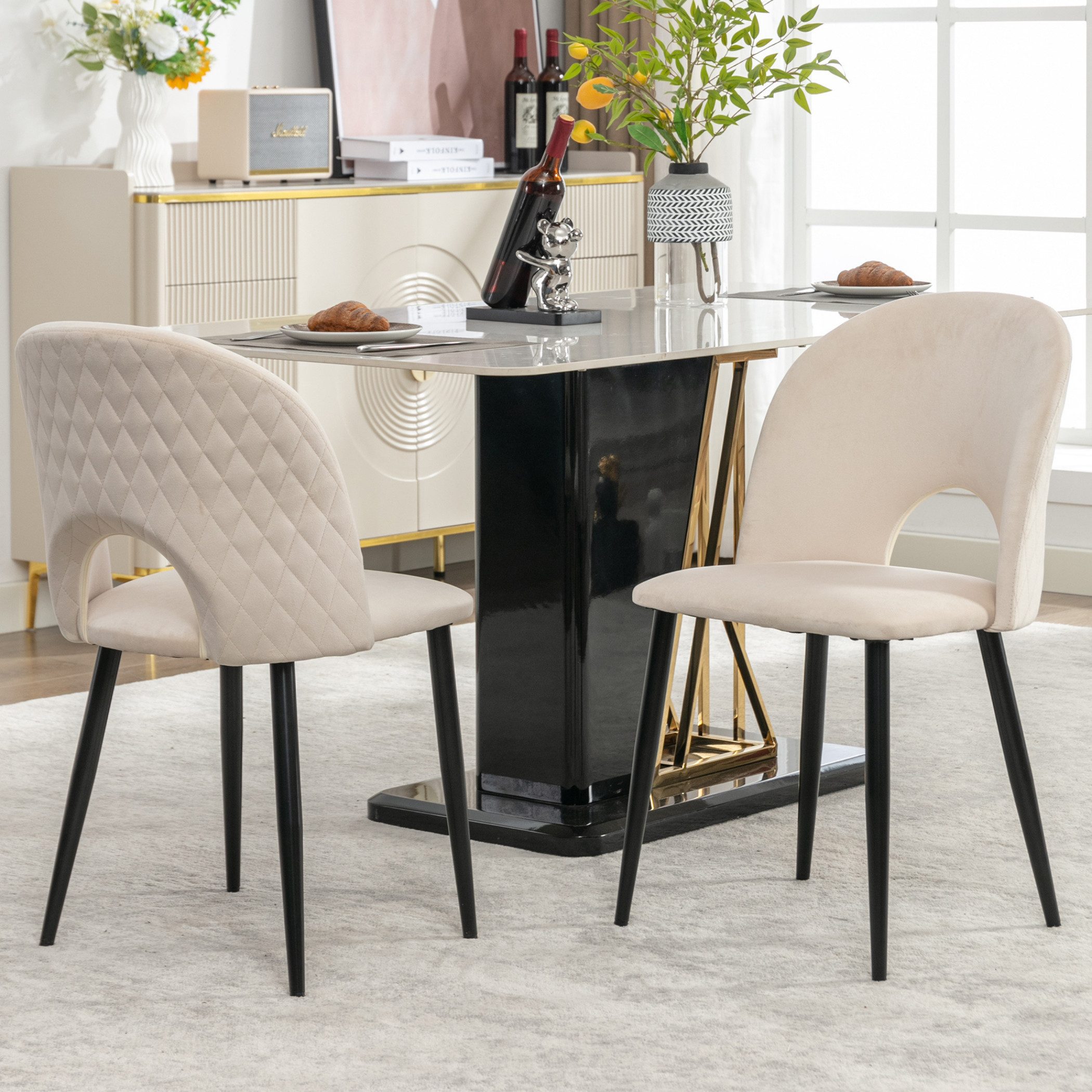 4er Set Stuhl Tanna Samt | 325331 | Jetzt Bestellen