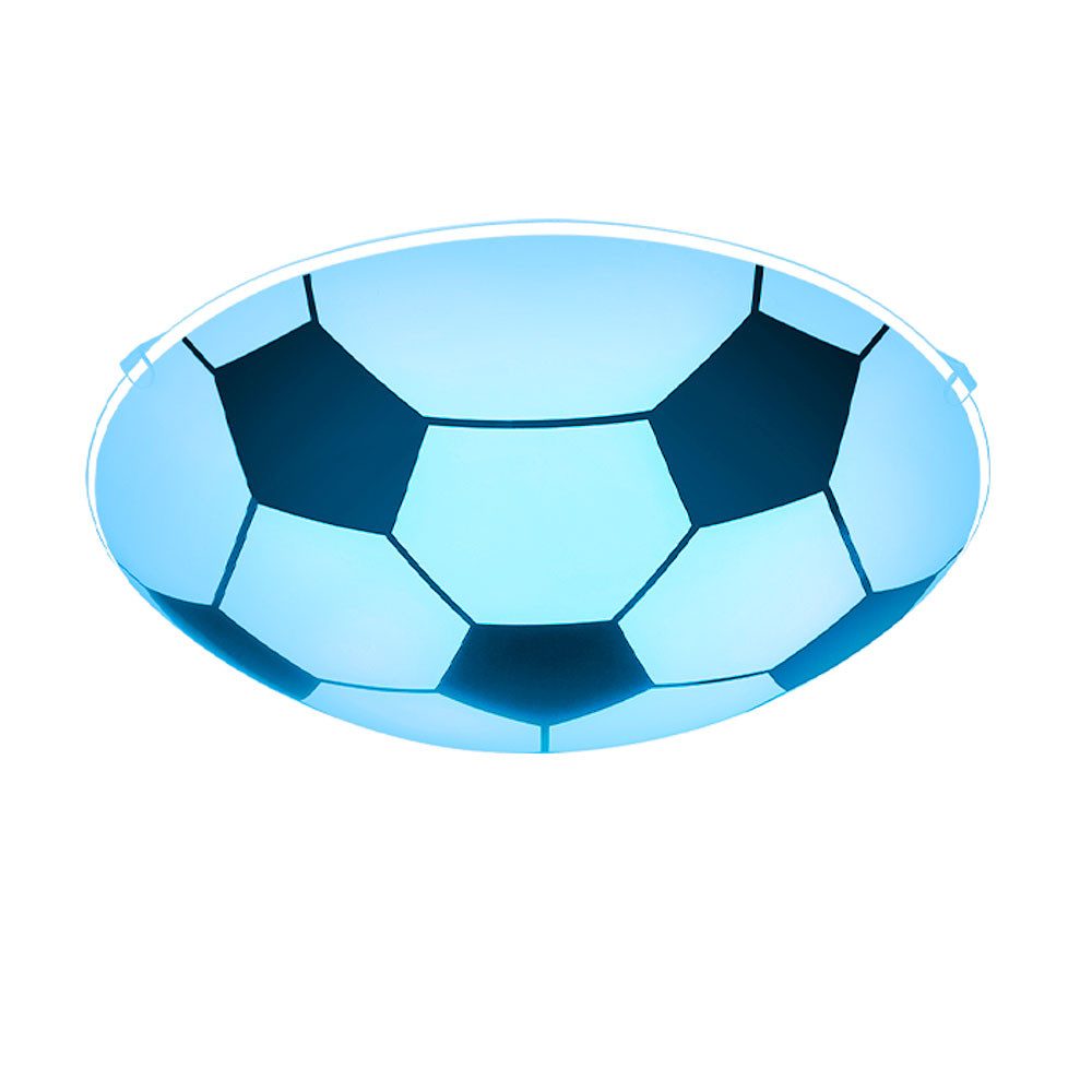 GLOBO LIGHTING LED Deckenleuchte, Leuchtmittel inklusive, Warmweiß, RGB LED Kinderzimmerlampe Deckenleuchte dimmbar Fußball-Design D 30 cm von GLOBO LIGHTING