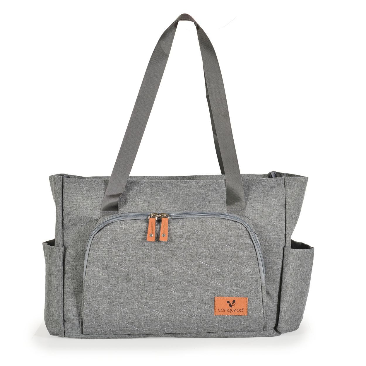 Cangaroo Wickeltasche Keily (1-tlg), Wickelunterlage, Vordertasche, Seitentaschen, Kinderwagenclips
