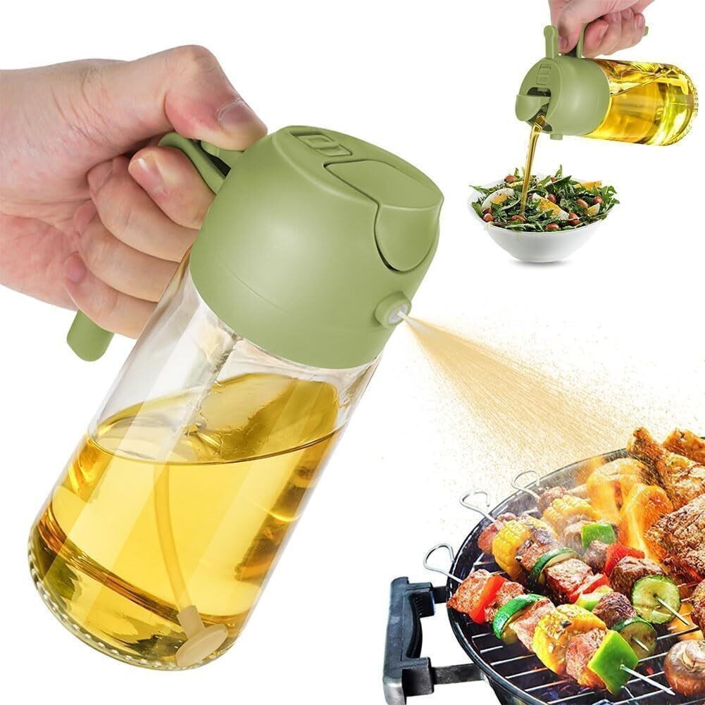 WS-Trend Ölspender 2-in-1-Ölspender und Ölsprüher Ölspenderflasche für Küchenspray, (1-tlg), 470 ml