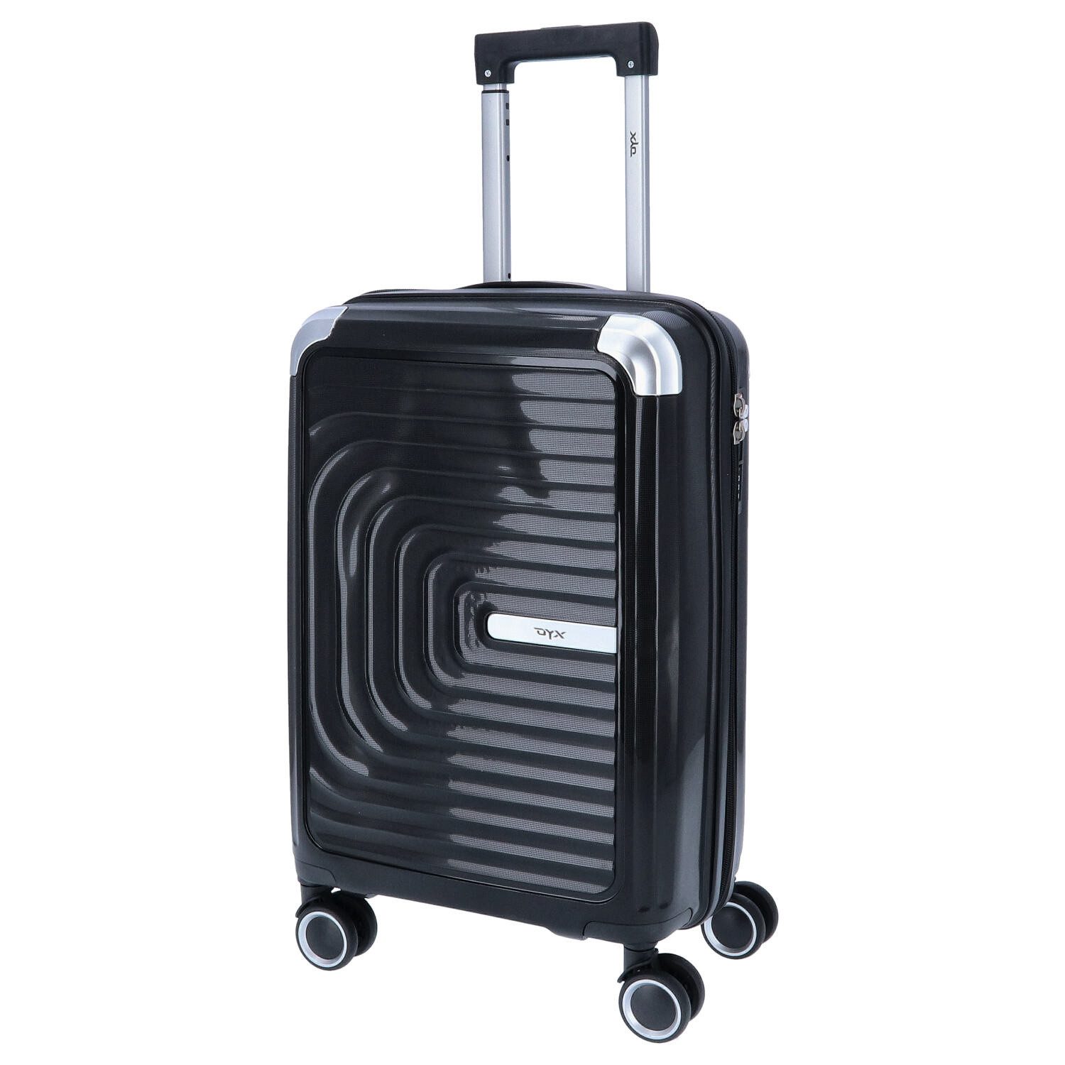 DYX Koffer DYX 4 Rollen Trolley S 56 cm Barcelona schwarz, 4 Rollen Rollen
