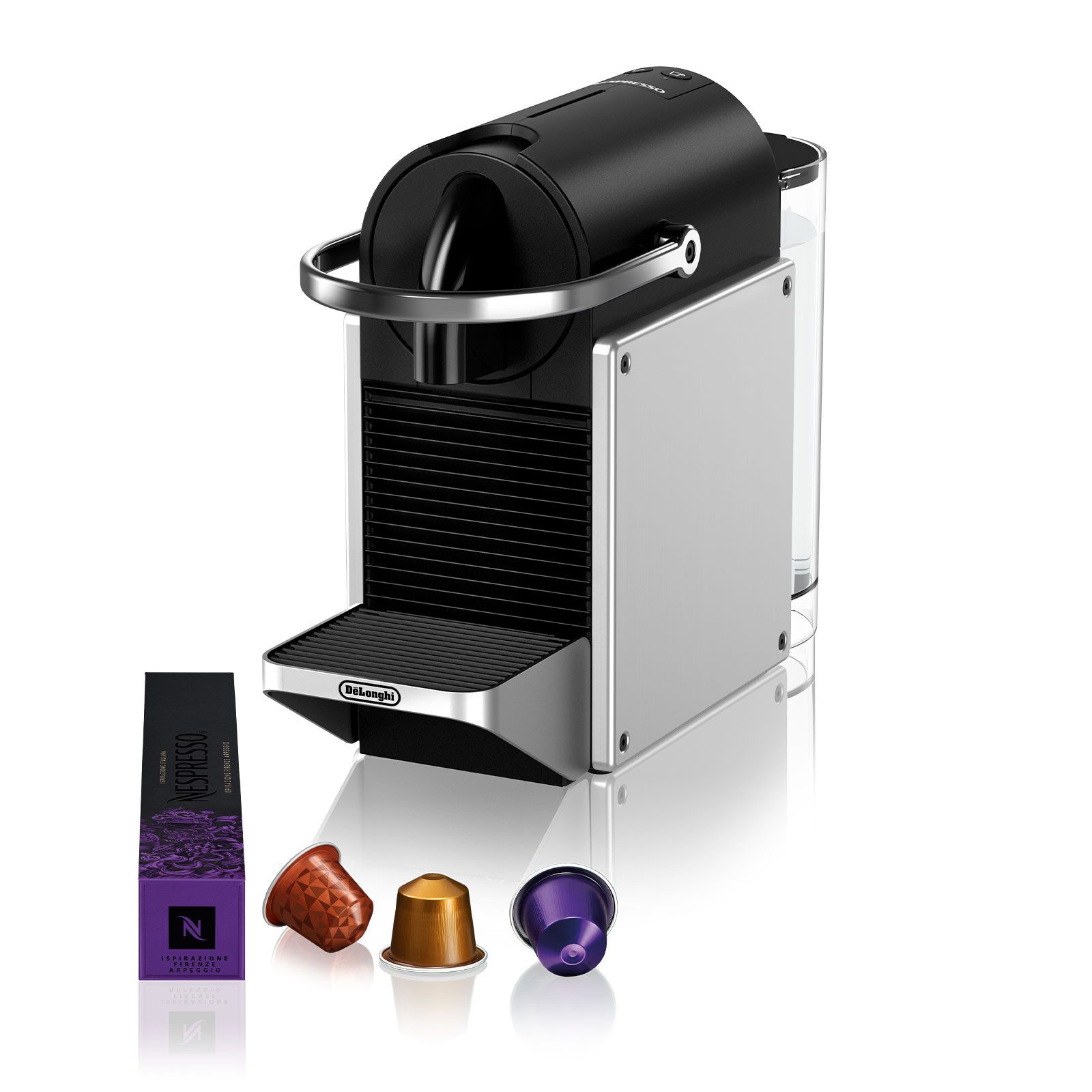De'Longhi Kapselmaschine Nespresso EN127.S PIXIE, Nespresso Kapselsystem für qualitativ hochwertigen Kaffee