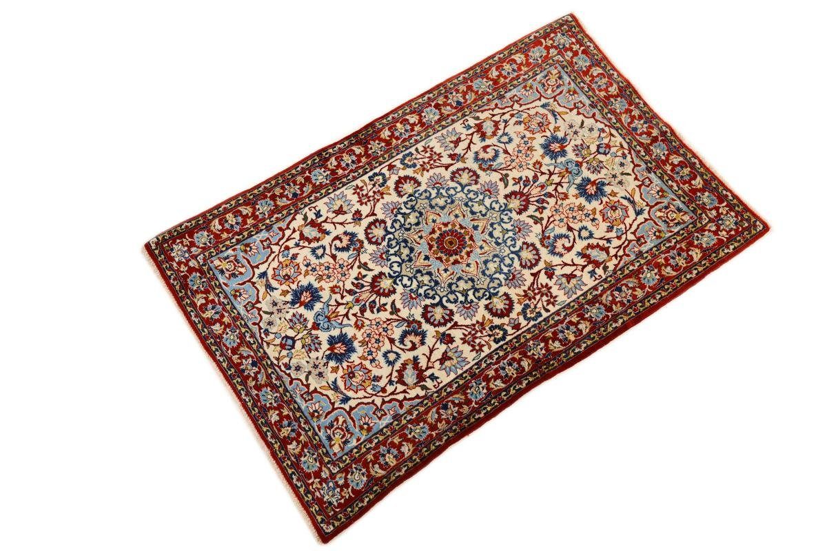 Orientteppich Isfahan Seidenkette 66x105 rechteckig, Höhe: Nain Orientteppich, mm 6 Trading, Handgeknüpfter