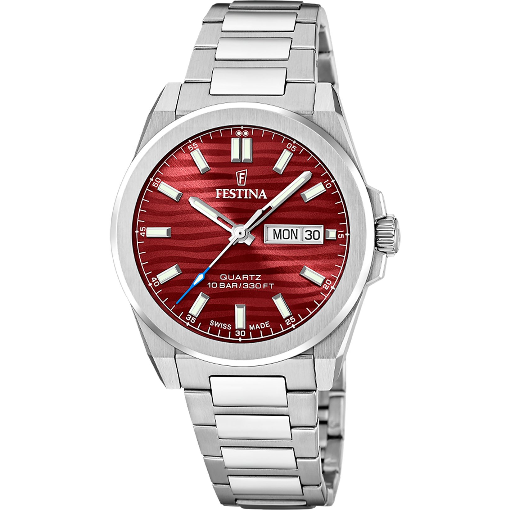Festina Quarzuhr Quarzuhr F20073_6, Armbanduhr, Damenuhr, Herrenuhr, Swiss Made, Edelstahlarmband, analog