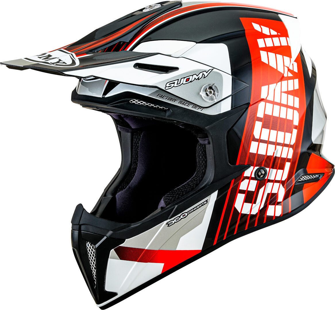 Suomy Motocrosshelm X-Wing Amped E06 Motocross Helm, Atmungsaktiv, ECE 22.06