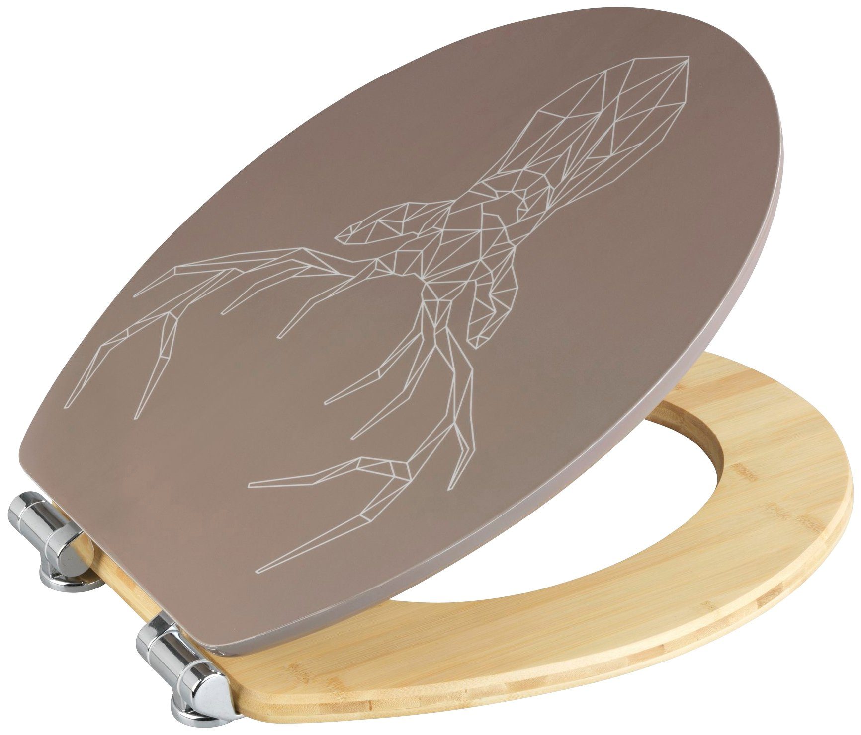 WENKO WC-Sitz Stag (1-St), MDF/Bambus, mit günstig online kaufen