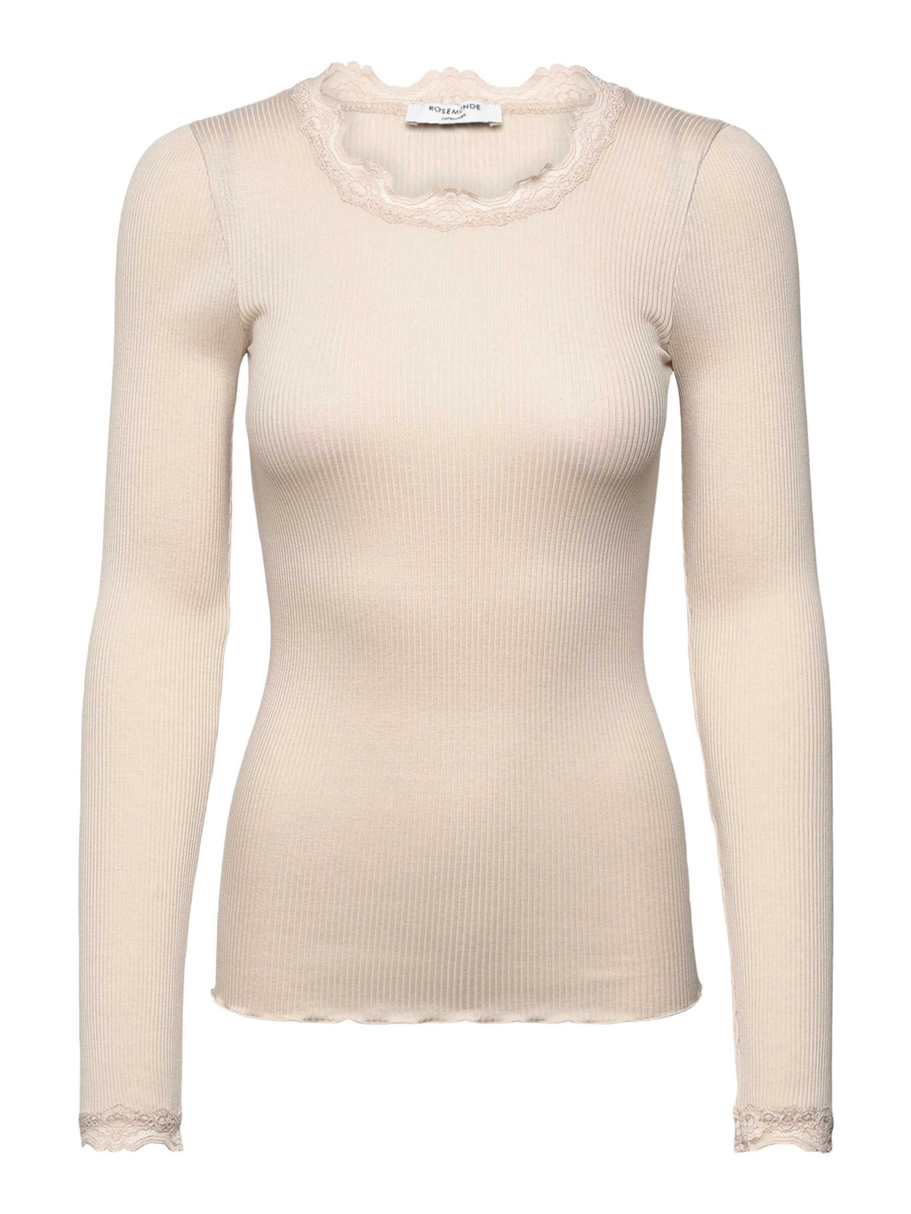 rosemunde Longsleeve Babette silk shirt mit Seide Langarm, mit Spitze, feminin, bequem, Seidenmix