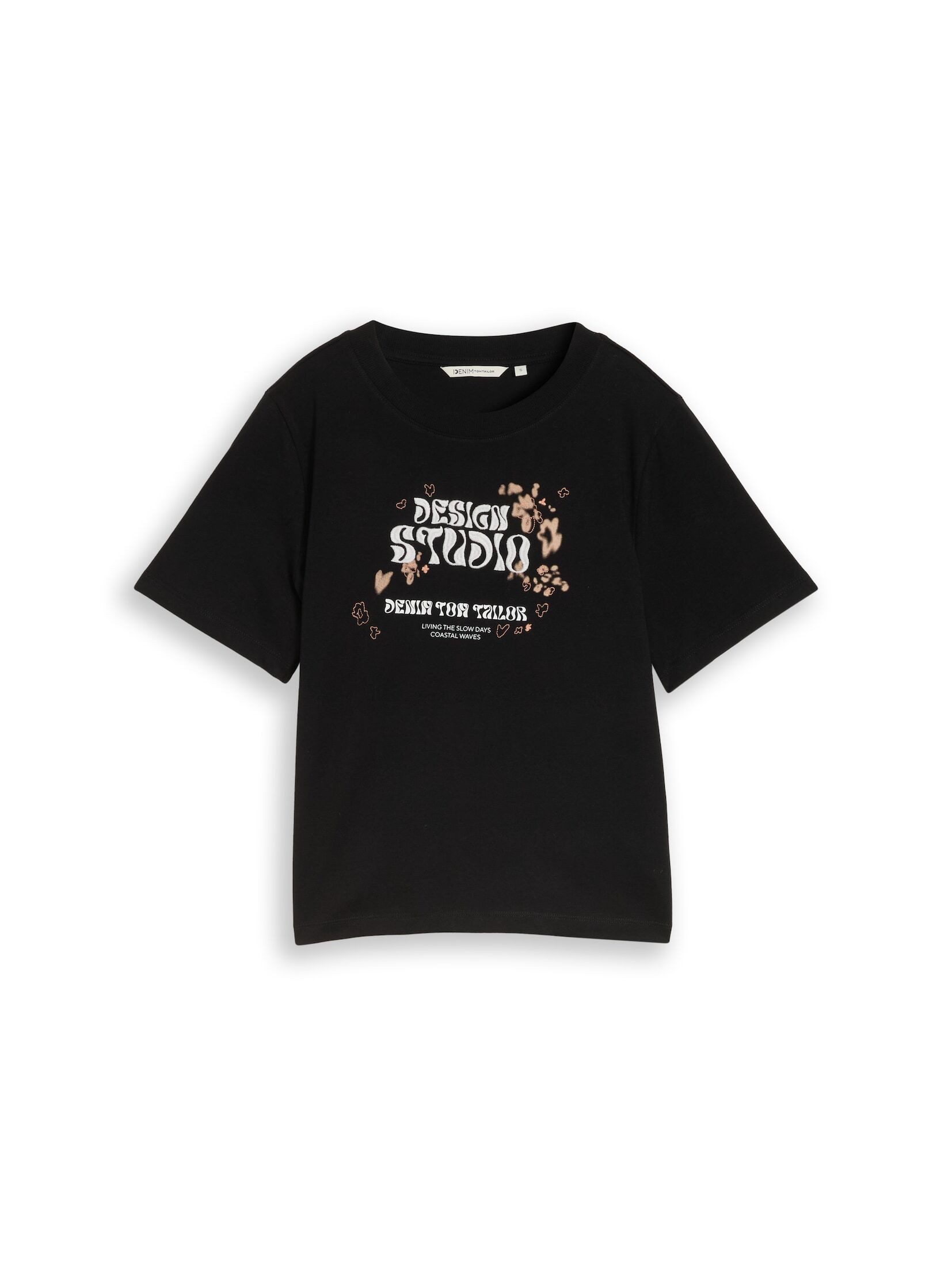 TOM TAILOR Denim T-Shirt T-Shirt Loose Fit T-Shirt mit Stickerei