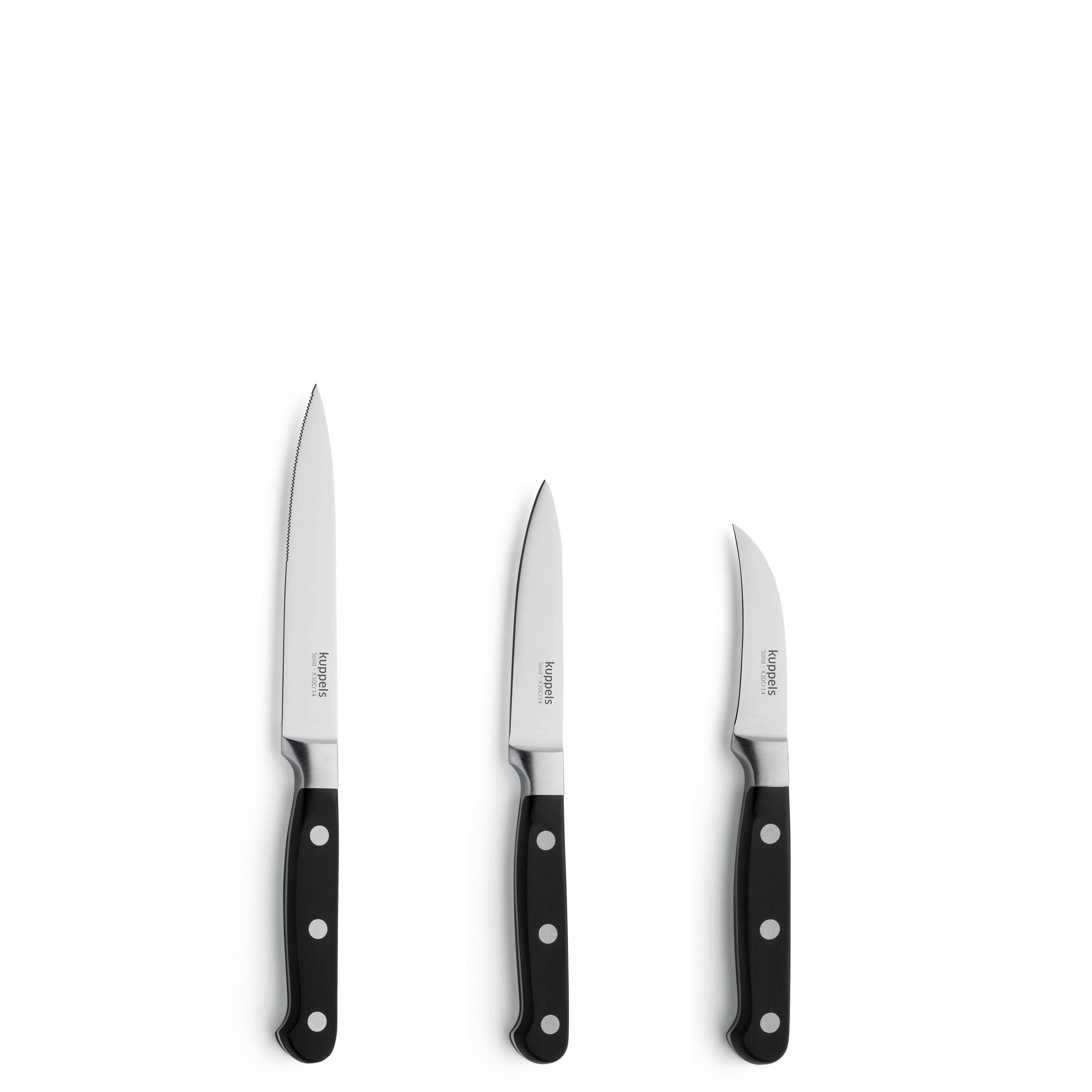 Kuppels Messer-Set SOLID (3-tlg), scharf und langlebig