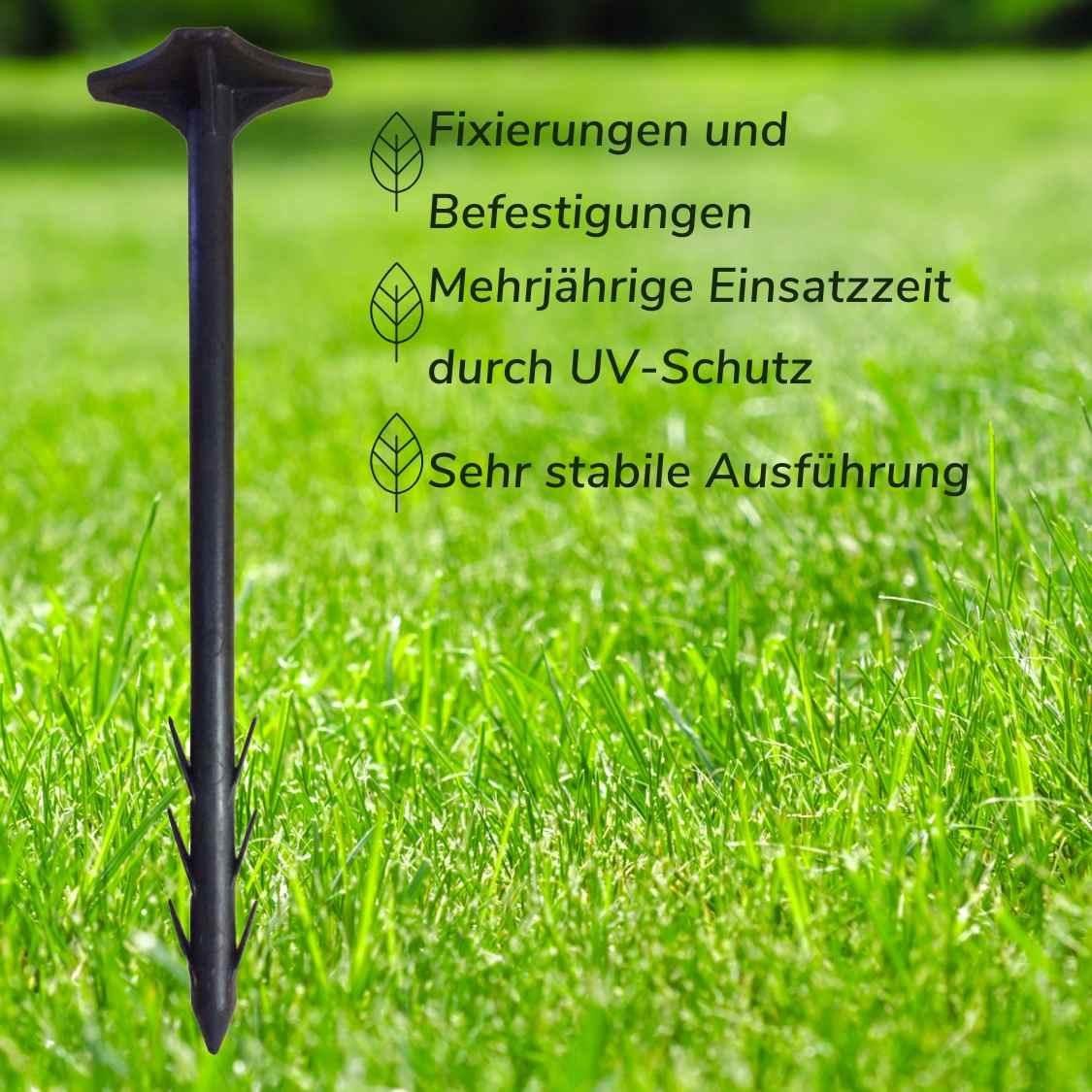 Florade Bodenanker Extra starke Erdanker mit Widerhaken, Maximaler Halt für harte Böden, für MG-1,2-050, 50