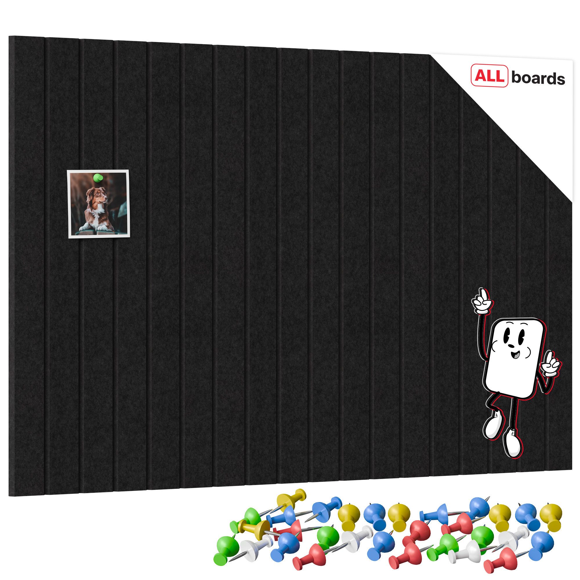ALLboards Pinnwand ALLboards Filzpaneele, Filz-Korktafeln für die Wand