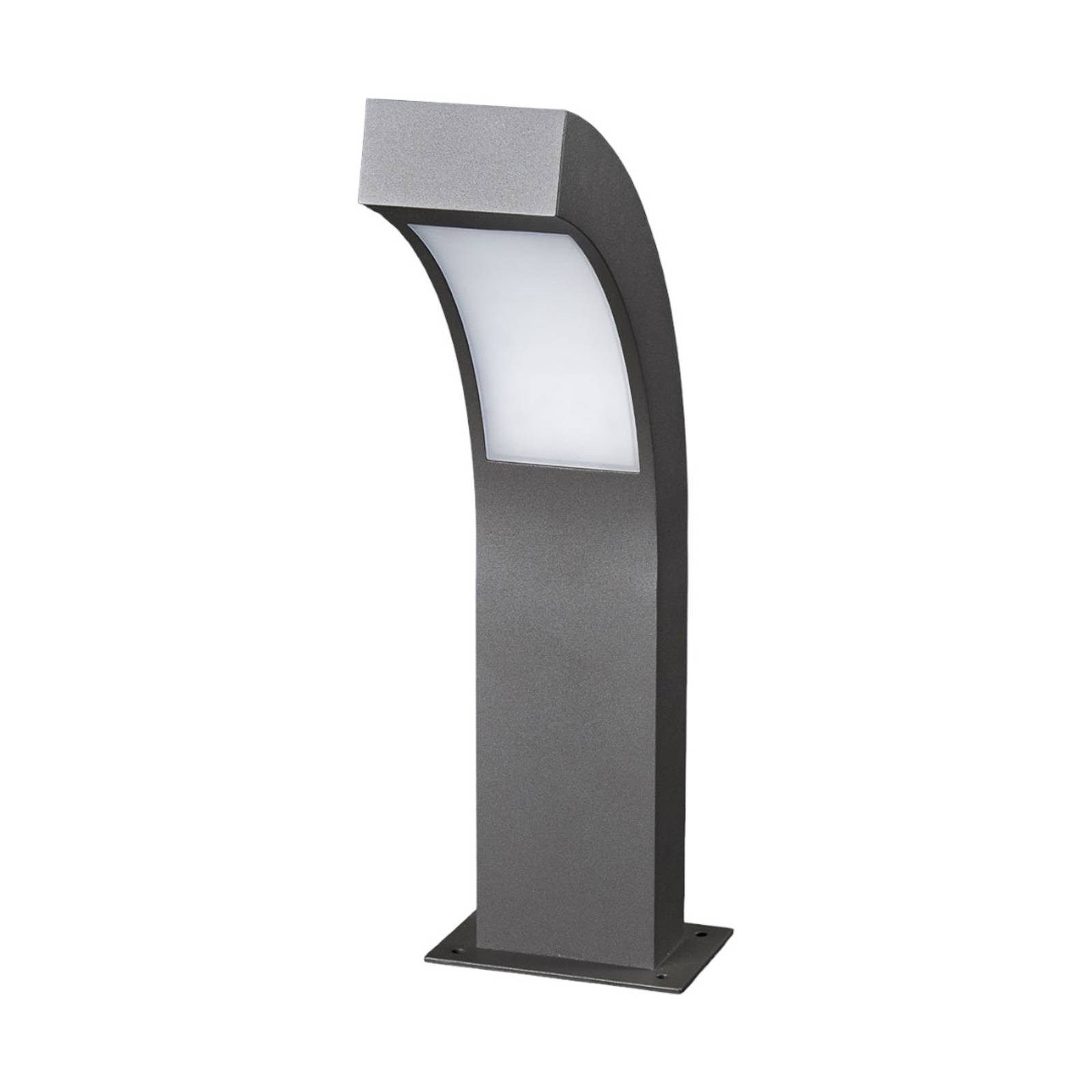 Lucande LED-Sockelleuchte Lennik, 40 cm, anthrazit, Metall günstig online kaufen