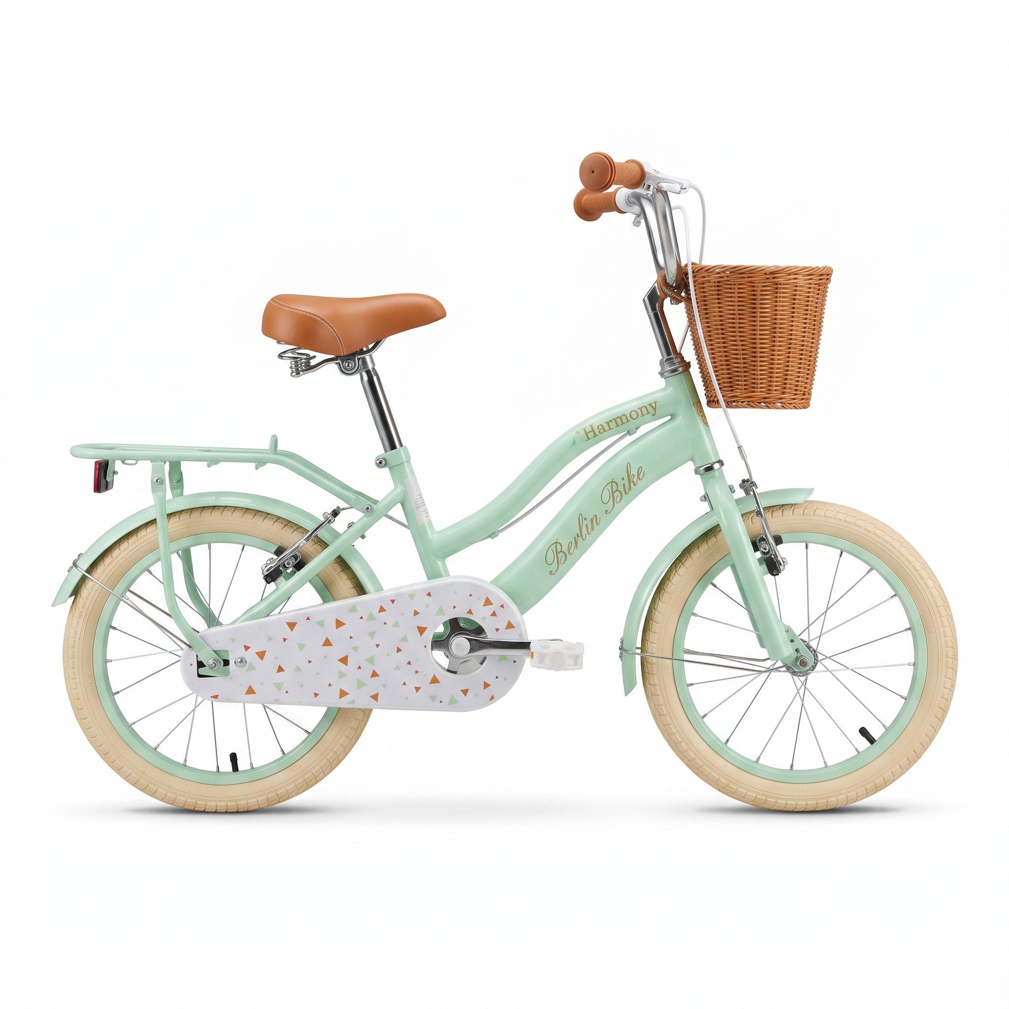 BERLIN BIKE Kinderfahrrad Harmony 16 Zoll für Jungen und Mädchen mit Stützräder, 1 Gang, 1 Gang, Spielerisch Balance und Motorik fördern