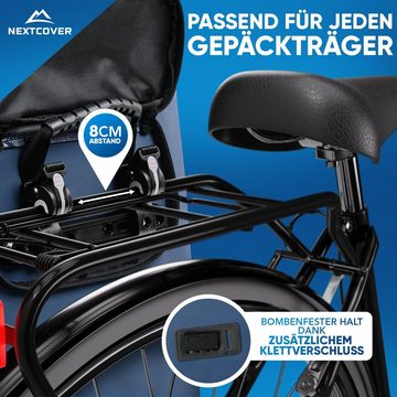 Nextcover Fahrradtasche NEU 3in1 Fahrradtasche für Gepäckträger - Fahrradrucksack wasserdicht
