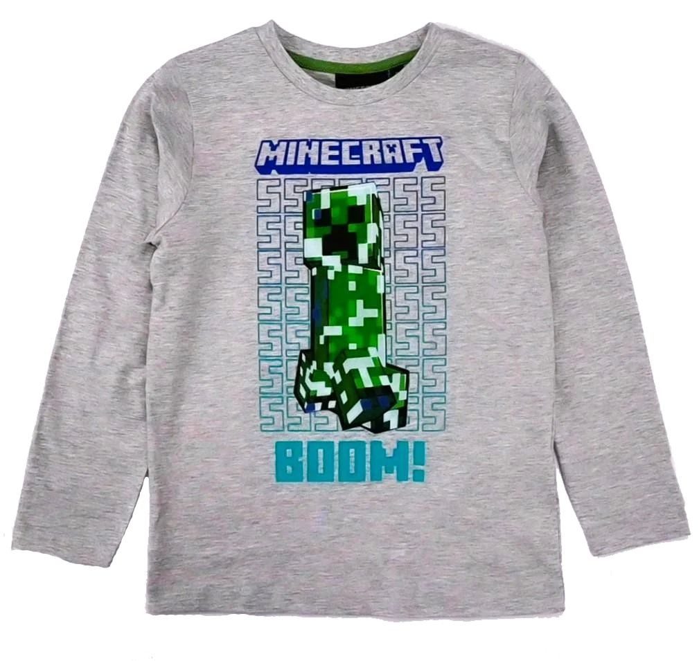 Minecraft Langarmshirt Minecraft langarm T-Shirt 6-12 Jahre Jungen + Mädchen Minecraft Kinder langarm T-Shirt