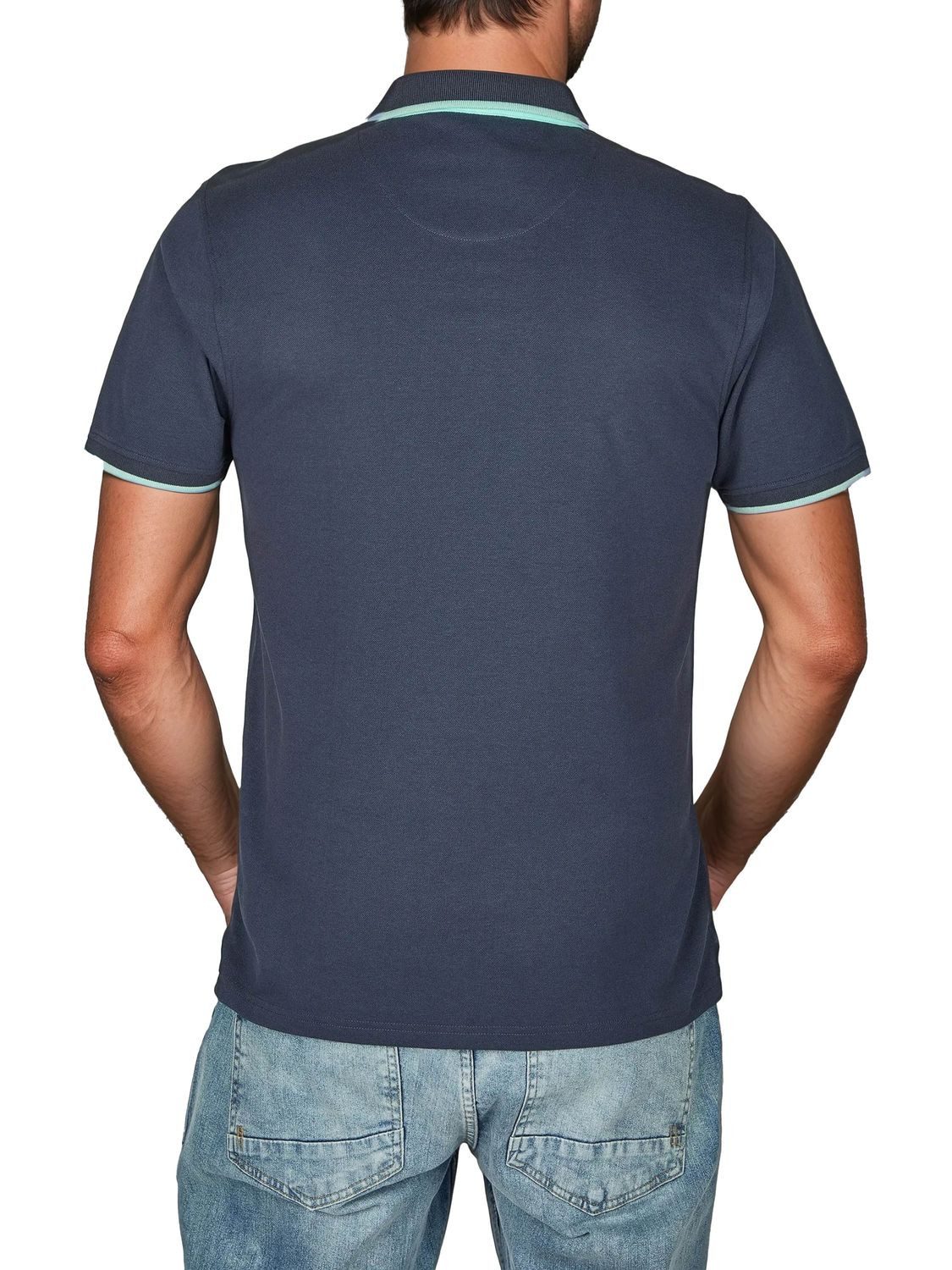 riverso Poloshirt Herren Polohemd RIVLeano 3er-Set Regular Fit (Vorteilspack, 3-tlg) Basic Sommer Shirt aus 100% Baumwolle