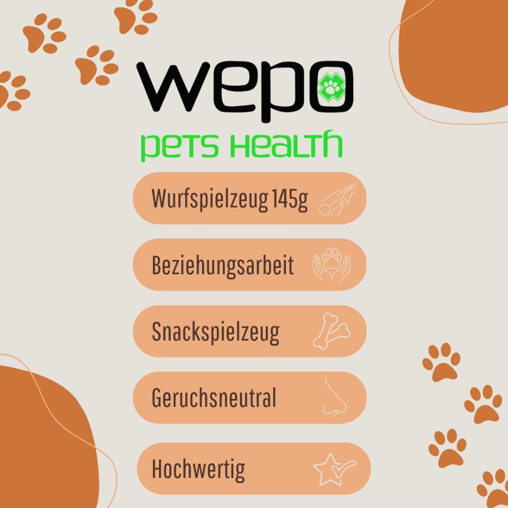 Thumbnail - WEPO Kauball Hundespielzeug - Wurfball Hund - Verbessert Zahnfleisch & Zähne, (Set 3-tlg), Ø 7cm